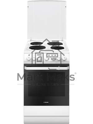 Плита электрическая Hansa FCEW54109 белый, конфорок 4 шт, духовка 65 л, 50 см x 85 см x 60 см