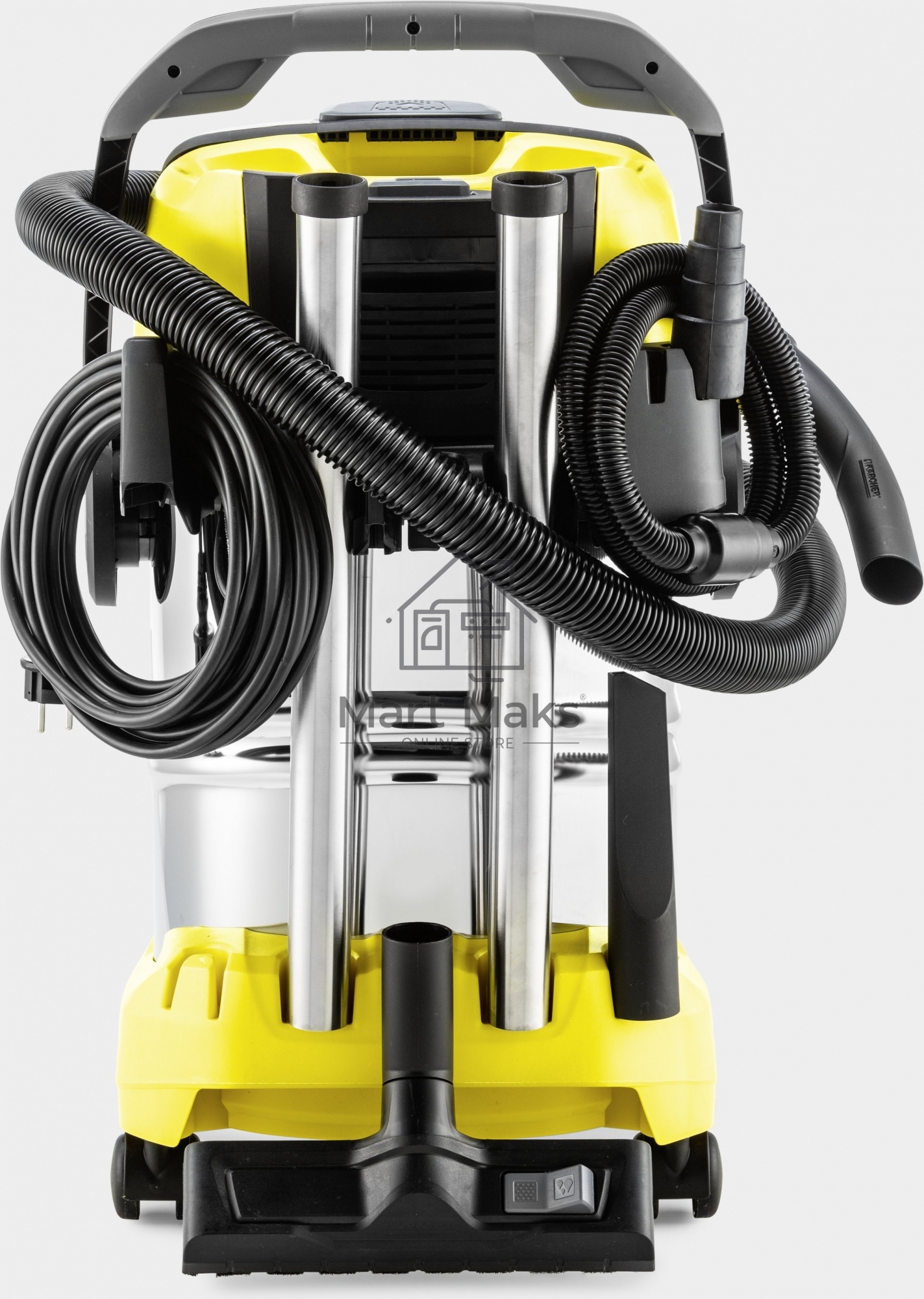 Строительный пылесос Karcher WD 6 P S V-30/6/22/T желтый, 1300 Вт, уборка сухая/сбор воды, пылесборник мешок/контейнер, 30 л