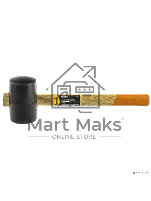 Киянка SPARTA 111505 резиновая 450г черная резина деревянная рукоятка