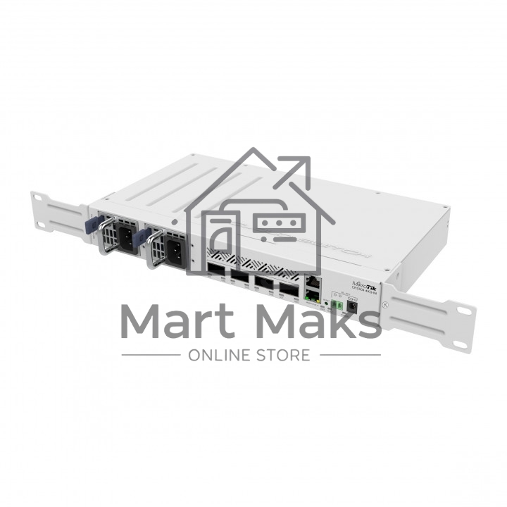 Коммутатор Mikrotik CRS504-4XQ-IN, 1x10Base-T/100Base-TX, 4xQSFP28, Switching capacity 800 Gbps