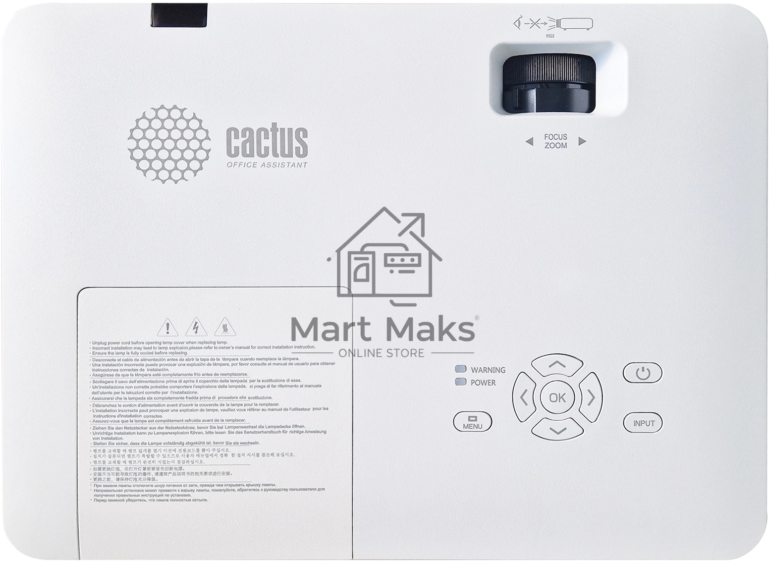 Проектор Cactus CS-S1.WT 3LCD 34000Lm LS 3400Lm ANSI (1024x768) 15000:1 ресурс лампы:10000часов 1xHDMI 4.5кг