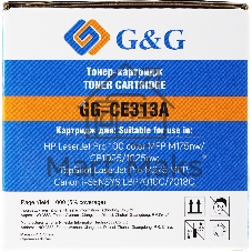 Картридж лазерный G&G GG-CE313A CE313A пурпурный (1000 стр.) для HP LaserJet Pro MFP M175nw/CP1025/1025nw/M275 MFP