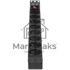 Блок розеток горизонтальный ExeGate ServerPro PDU-19H804 Al-8S-EU2.5-SW, 19