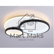 Светильник Ambrella light FA7719 WH/BK белый/черный 3000K-6400K 64W 490*470*90 (ПДУ РАДИО 2.4G)