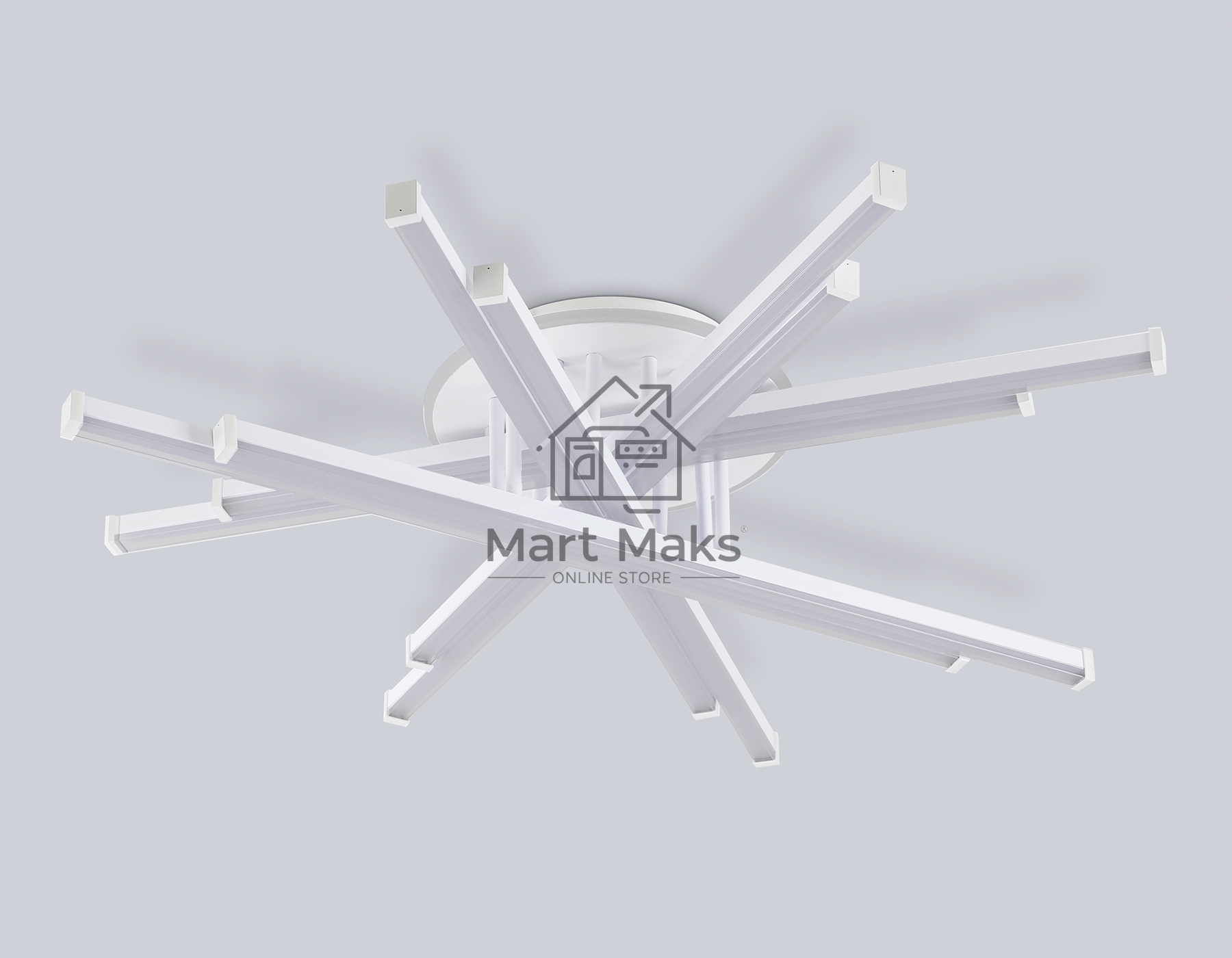 Потолочный светодиодный светильник Ambrella light FL6275 WH белый 134W 3000K-6400K 800*800*165 (ПДУ ИК)