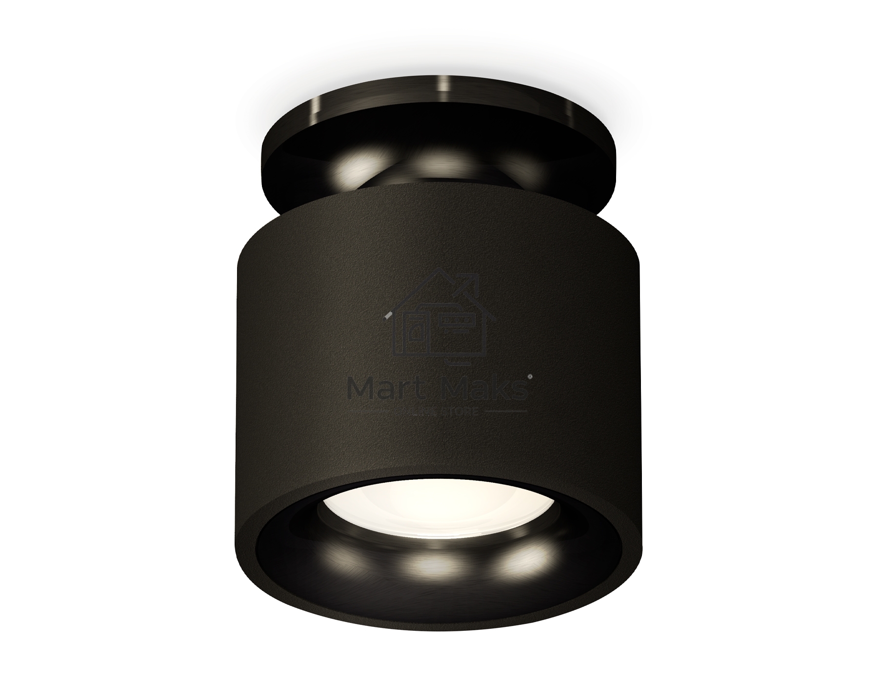 Светильник Ambrella Light XS7511061 SBK/PBK черный песок/черный полированный MR16 GU5.3 (N7926, C7511, N7011)