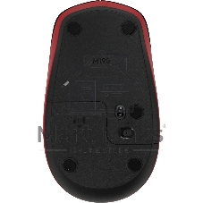 Мышь беспроводная Logitech M190 черный/красный, 1000 dpi, радиоканал, USB, кнопки - 3