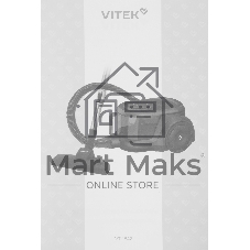 Пылесос Vitek VT-1842 черный/синий, 400/1400 Вт, уборка сухая, пылесборник контейнер 2.5 л