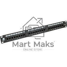 Патч-панель LANMASTER 24 порта с индикаторами, UTP, кат.5E, 1U