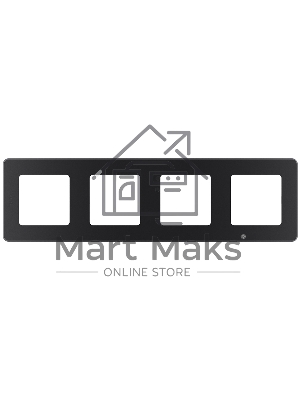 Рамка 4 поста антрацит Inspiria