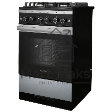 Плита газовая Gefest 5500-02 0069 серебристый/черный, конфорок 4 шт, духовка 52 л, 50 см x 85 см x 58.5 см
