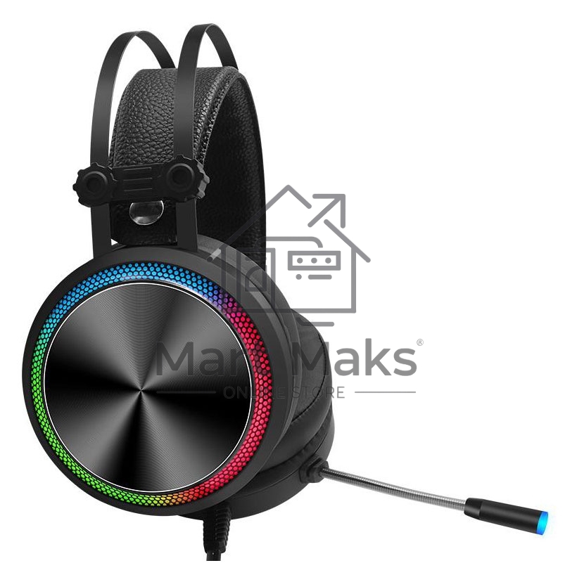 Наушники с микрофоном Oklick/Оклик HS-L810G ANONYMOUS черный 2.2м мониторные оголовье