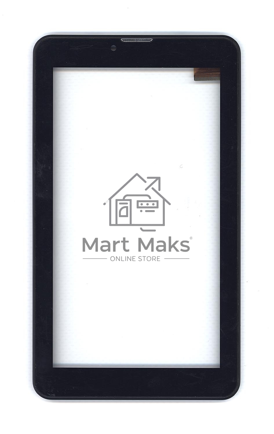 Сенсорное стекло (тачскрин) для Irbis TZ714, черное с рамкой