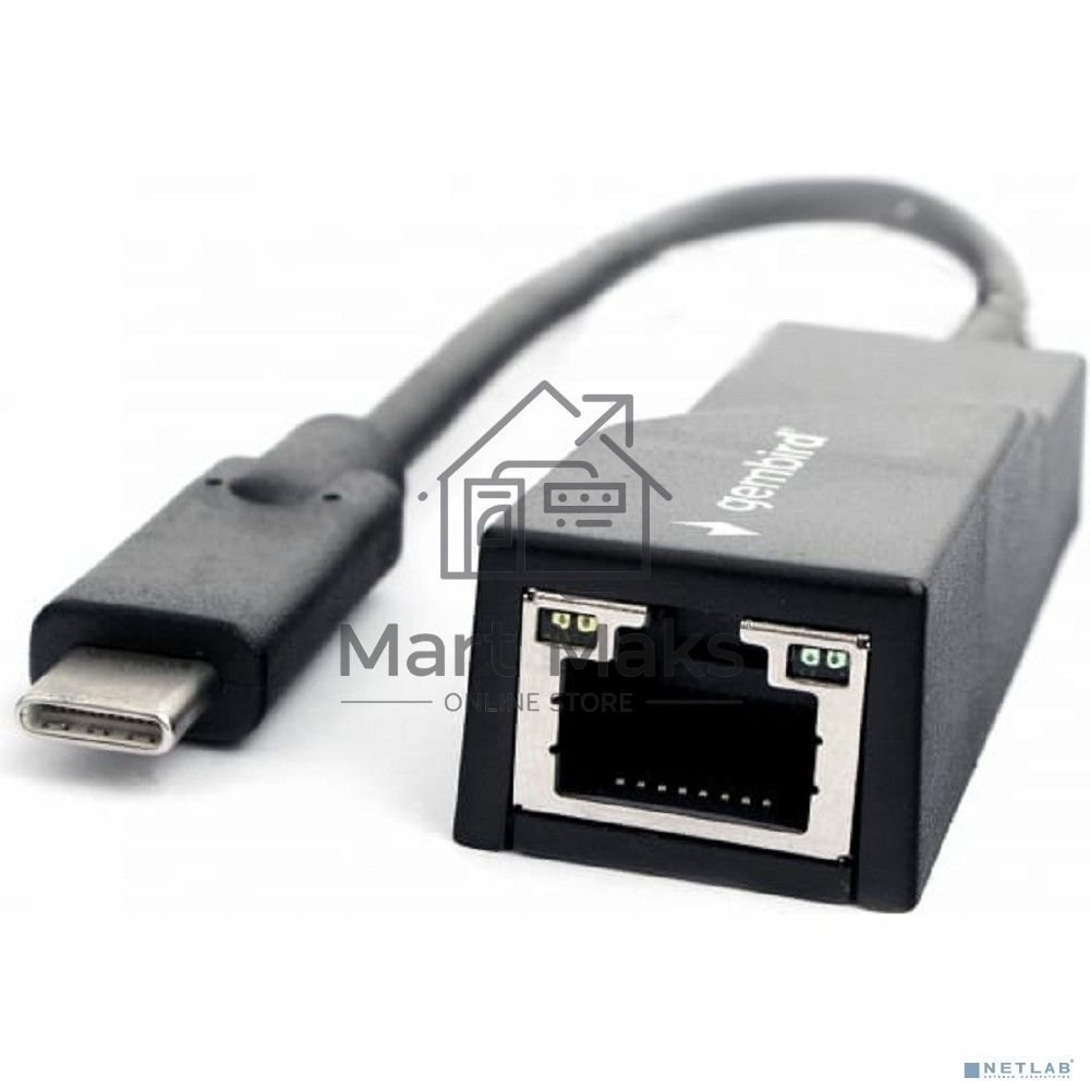 Сетевой адаптер Ethernet Gembird A-CM-LAN-01 USB C-type - Fast Ethernet adapter