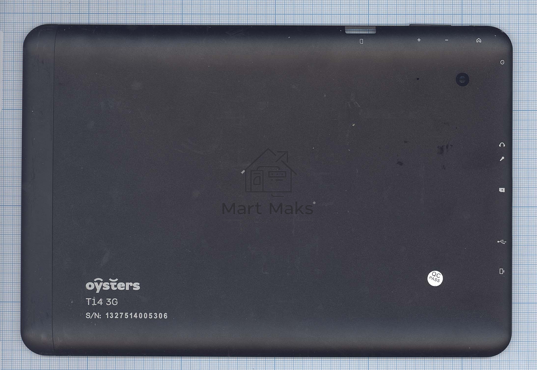 Задняя крышка Oysters T14 3G, черная