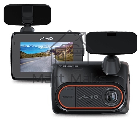 Видеорегистратор с радар-детектором Mio MiVue i157 GPS черный