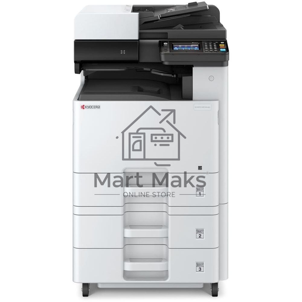 МФУ лазерный Kyocera Ecosys M8124cidn (1102P43AX0) АЗИЯ, (А3, 24/12 ppm A4/A3 1,5 GB, USB, Network, дуплекс, автоподатчик, пуск. комплект, старт. карт.TK-8110)