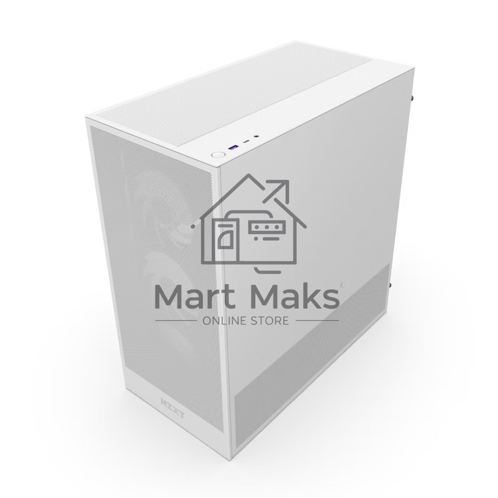 Компьютерный корпус без блока питания NZXT H5 Flow RGb, Midi-Tower, TG, 4x120мм RGb, 1xUSB-A 3.2 + 1xUSB-C 3.2, E-ATX, ATX, mATX, mITX белый