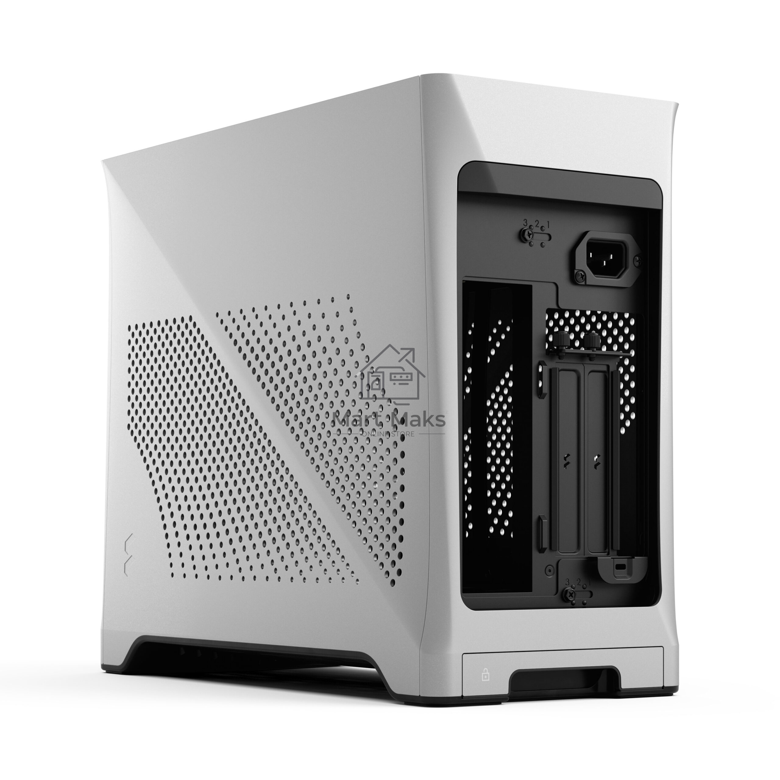 Корпус ПК без блока питания Fractal Design Era 2, SFF, 2x120mm, 2xUSB-A 3.0 + 1xUSB 3.2 Type-C, SFX PSU Support, mITX Silver