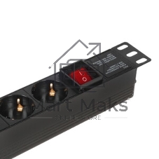 Блок розеток горизонтальный ExeGate ServerPro PDU-19H804 Al-8S-EU2.5-SW, 19