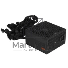 Блок питания PCCOOLER, 750W 80 PLUS  (ATX, ATX 2.4, Non-modular, 1x24(20+4)pin 550мм, 1xCPU*2 8(4+4)pin 610+150мм, 3xPCIe 8(6+2)pin 510мм, 2xSATA*3+MOLEX4pin*1 450+150+150+150мм, Active, 120x120мм, 140x150x86мм, APFC, OVP, SCP, OPP (140-160%, 2ms delay))