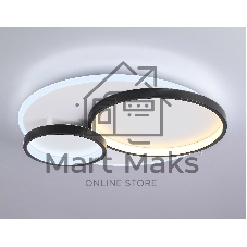 Светильник Ambrella light FA7719 WH/BK белый/черный 3000K-6400K 64W 490*470*90 (ПДУ РАДИО 2.4G)