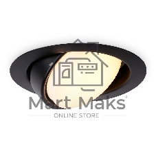 Светильник встраиваемый G10123 BK черный GX53 max 12W D120*48