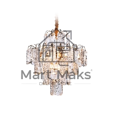 Светильник Ambrella light TR5231/9 SGD/CL/FR золото/прозрачный/белый матовый E27*9 max 40W D500*530