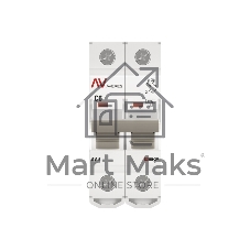 Выключатель автоматический Averes AV-6 2P 6A (C) 6kA
