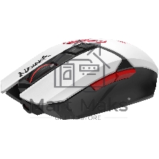 Мышь беспроводная A4Tech Bloody R36 Ultra черный/белый/красный, 12000dpi, USB, радиоканал, кнопки - 7