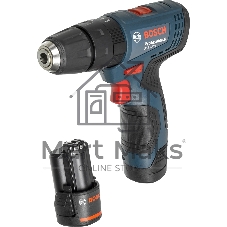 Дрель-шуруповерт Bosch GSB 120 Li, 12 В, 2 Ач, 30 Нм, щеточный
