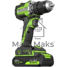 Дрель-шуруповерт Greenworks DD560 аккум. патрон:быстрозажимной (3708407CUA)