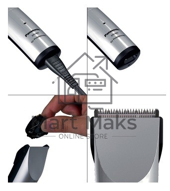 Машинка для стрижки Panasonic ER1410S520 серебристый (насадок в компл:3шт)