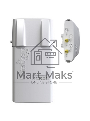 Точка доступа MikroTik RB912UAG-5HPnD-OUT BaseBox 5 (RouterBOARD 912UAG with 600Mhz Atheros CPU, 64MB RAM, 1xGigabit LAN, USB, miniPCIe, built-in 5Ghz 802.11a/n 2x2 two chain wireless with two RP-SMA connectors, Ro