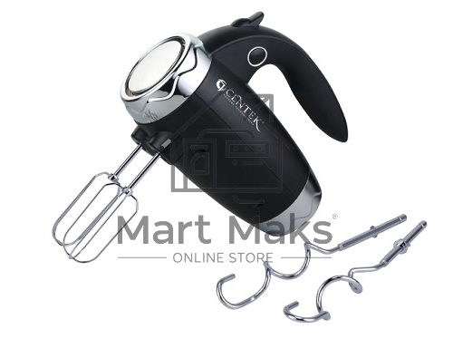 Миксер Centek CT-1115 черный/хром 350Вт