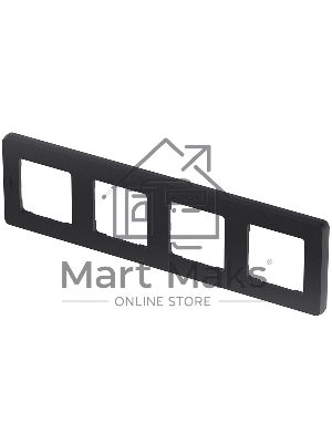 Рамка 4 поста антрацит Inspiria