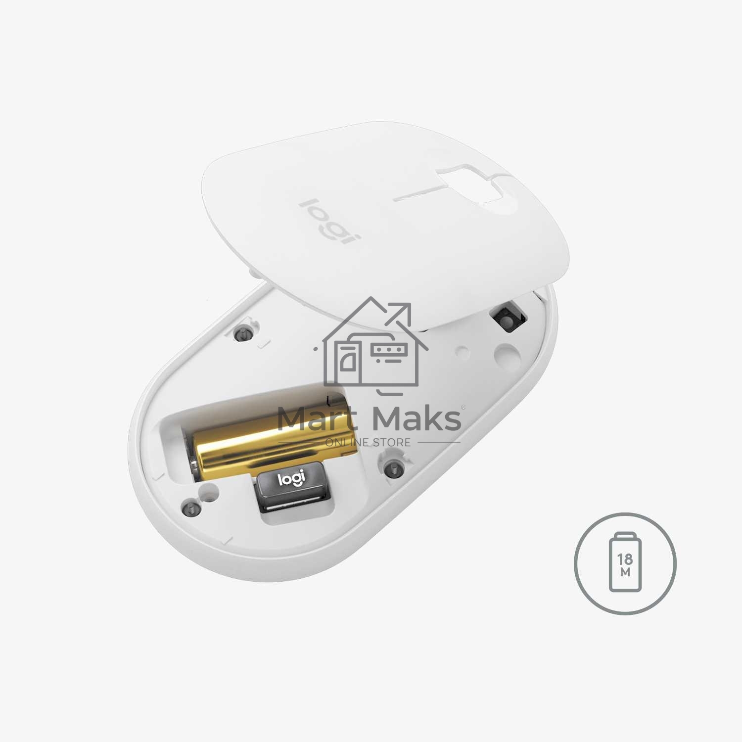Мышь беспроводная Logitech Pebble M350 графитовый, 1000 dpi, радиоканал, Bluetooth, USB, кнопки - 3