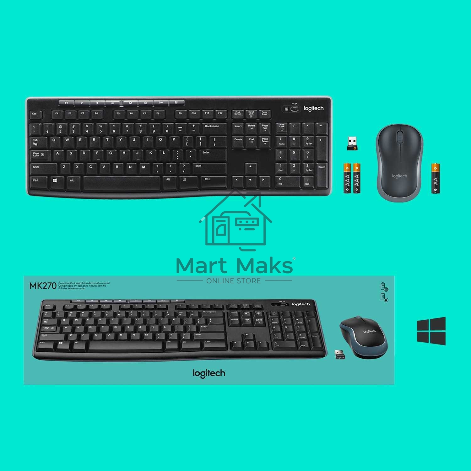 Клавиатура Logitech Keyboard K270 Wireless 920-003757/920-003058