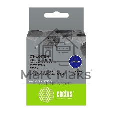 Картридж ленточный Cactus CS-LK4TBN черный, 12 мм, 9 м для Epson LW300/LW400/LW700/LW600P/LW1000P/K400/Z700/Z900