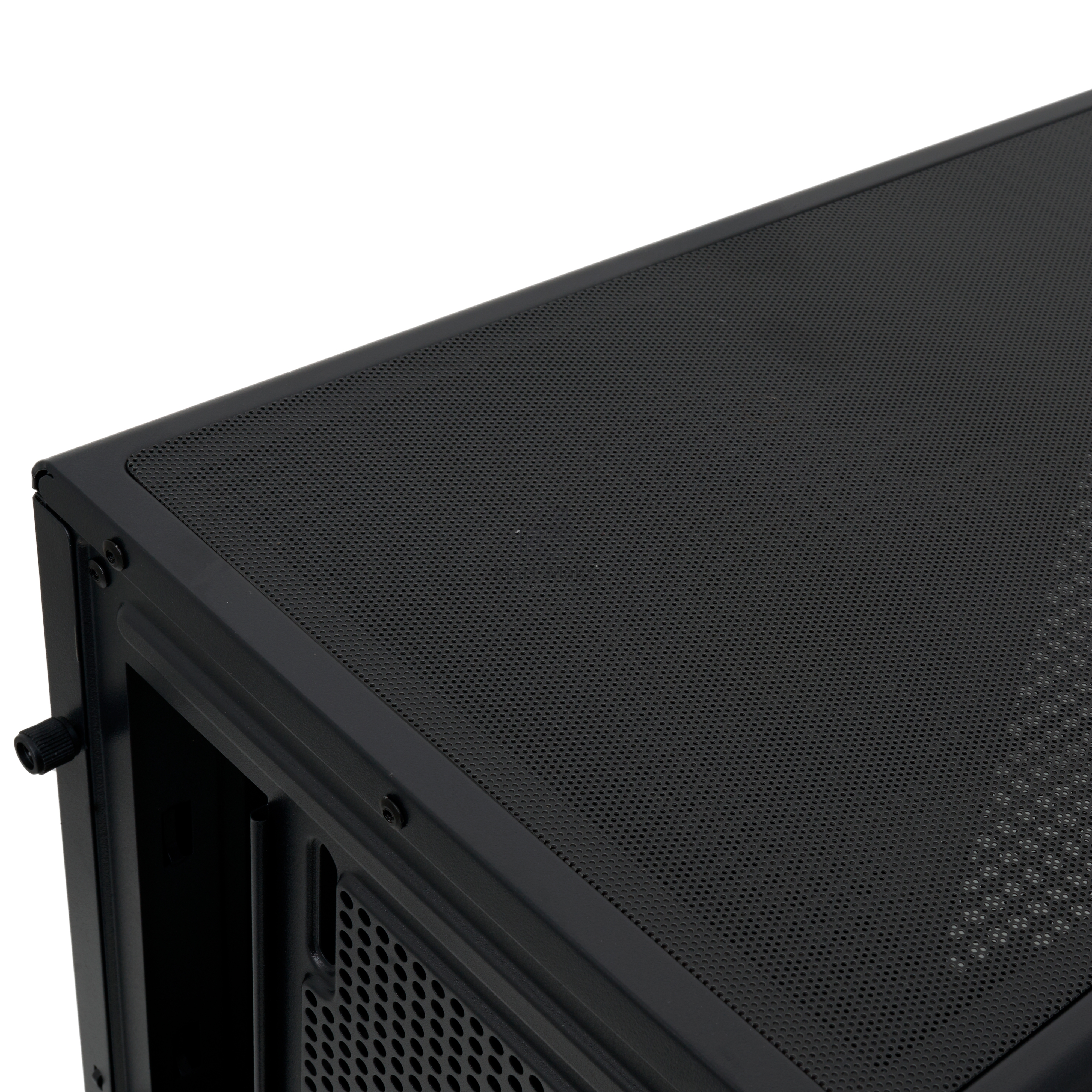 Компьютерный корпус без блока питания HSPD M510, Mesh Mid Tower, черный, TG, 0.5 SPCC, no fans ATX, mATX, mITX 180/280/160mm 1x2.5