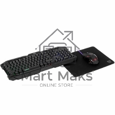 Комплект клавиатура+мышь Qumo Mystic K58/M76 проводной, USB, 3200 DPI, чёрный