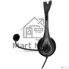 Гарнитура Oklick HS-M300 чёрный/серый, проводная, USB