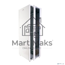 Шкаф коммутационный ЦМО (ШТК-Э-42.8.8-13АА) напольный 42U 800x800 мм пер. дв. стекл металл 2 бок. пан. 710 кг серый 715 мм 105 кг