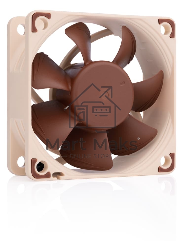 Кулер для корпуса Case Cooler Noctua NF-A6x25 5V (60x60x25mm, 3-pin, 17.19CFM, 19.3dBA, 3000RPM, Beige/Brown)