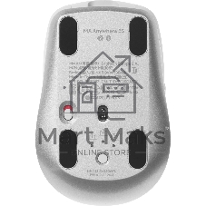 Мышь беспроводная/проводная Logitech MX Anywhere 3S серый, 8000 dpi, радиоканал, Bluetooth, USB, кнопки - 6