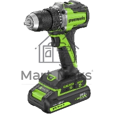 Дрель-шуруповерт Greenworks DD560 аккум. патрон:быстрозажимной (3708407CUA)