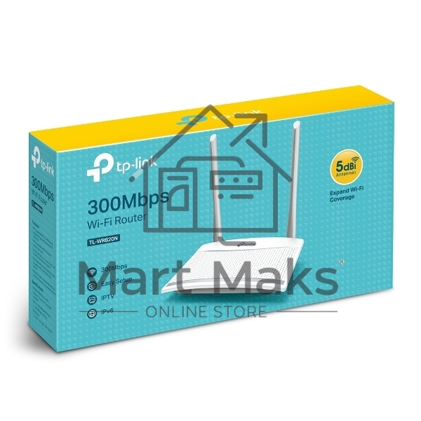 Роутер беспроводной TP-Link TL-WR820N N300 10/100BASE-TX белый