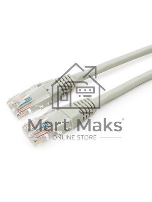 Патч-корд медный UTP Cablexpert PP10-0.25M кат.5, 0.25м, литой, многожильный (серый)