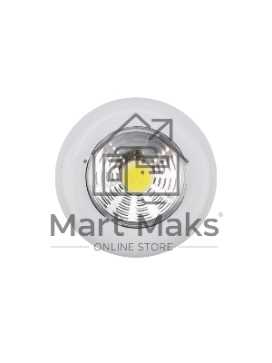 Фонарь-подсветка пушлайт СОВ + фасеточный рефлектор, самоклеющееся основание 3 Вт, 3 х ААА