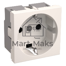 Розетка IEK (CKK-40D-RSZB2-K01-K) РКС-20-30-П-К Розетка с з/к 2к (на 2 модуля) ПРАЙМЕР белая